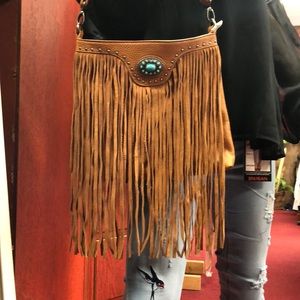 Fringe Tan Crossbody
